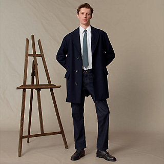 シルクツイルタイ 《Hデュオ》 - ブルー | Hermès - エルメス-公式サイト